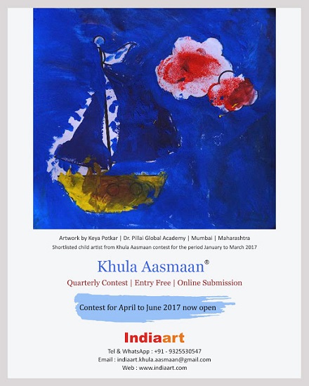 Shortlisted from Khula Aasmaan art contest - Keya Potkar of Dr. Pillai Global Academy, Mumbai